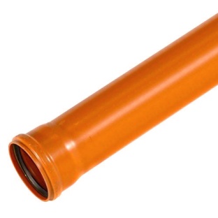 110mm 3m Single Socket Pipe